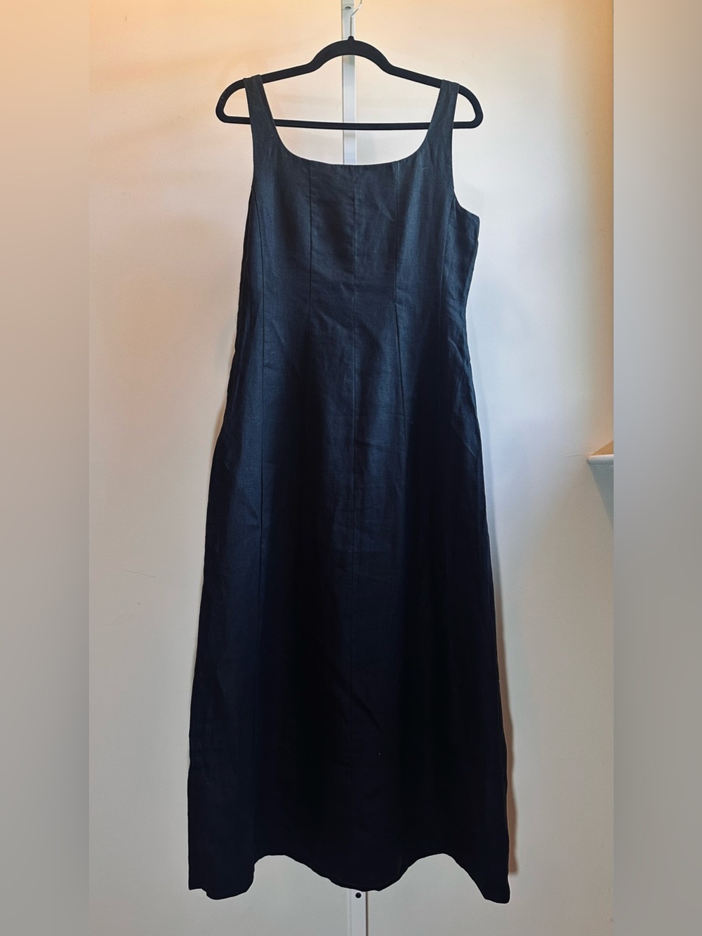 Jenni Kayne Kinney Linen Dress Black NWT Medium MSRP $445 - Picture 6 of 11